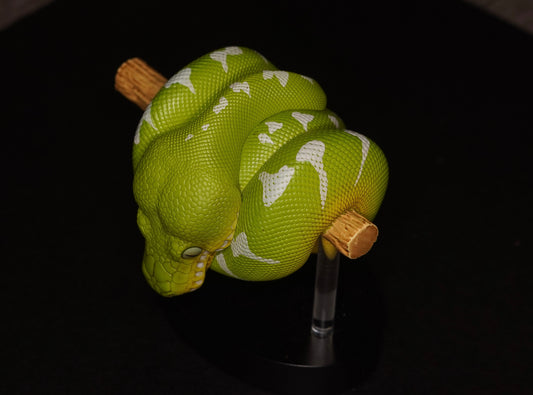 Emerald Tree Boa Figurine - Frognose Exotics